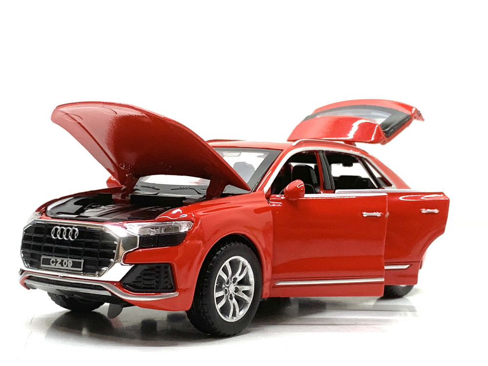Машина Автосвіт Audi Q8 інерційна масштаб 1:32 відчиняються двері капот багажник 15 см Червона (AP-1732) Чернигов - изображение 3