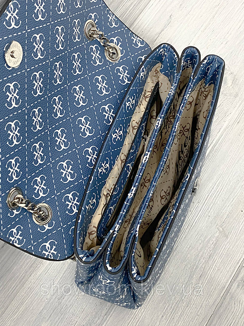 Женская сумка на плечо Guess (3385) синяя Киев - изображение 4