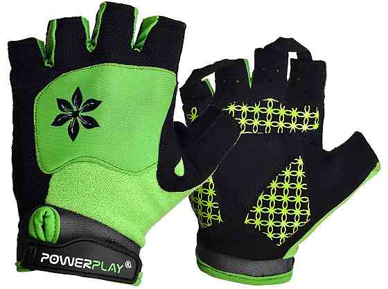 Велорукавички жіночі PowerPlay 5284 B Зелені XS Киев