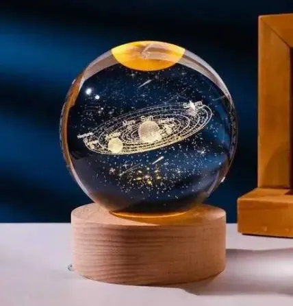 Erston Светодиодный хрустальный шар, декоративный универсальный 3D ночник, хрустальный шар "Спу Київ