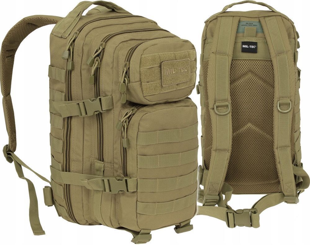 Тактичний Рюкзак 20 літрів із системою Molle 25 мм Mil-Tec від Sturm "Assault Pack SM" (14002005) Coyote Нововолинськ - фото 1