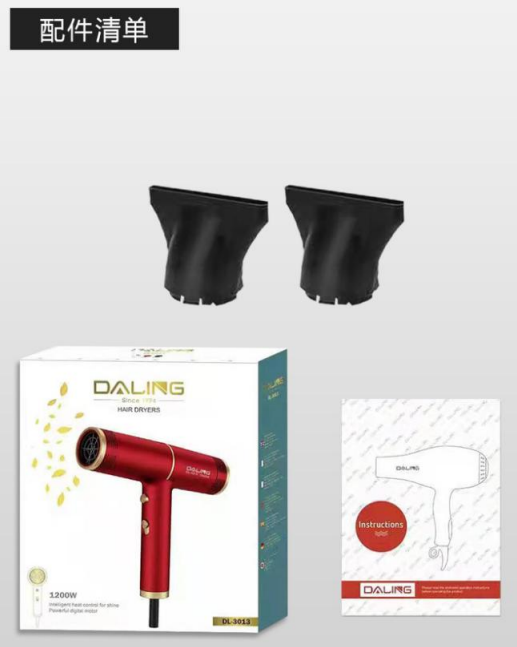 Фен для волос DALING DL-3013, 1200W Дніпро - фото 2