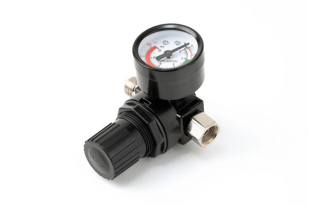 Фарбопульт MASTERTOOL LVLP ВБ 600 мл пластик Ø1.3 мм 125-170 л/хв 1.5-2.5 бар з манометром 80-8810 Рівне - фото 6