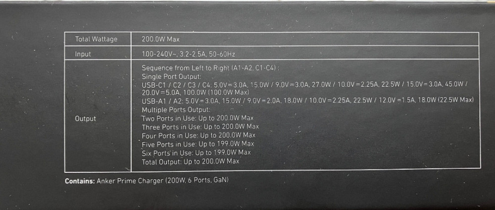 Швидкий настільний зарядний пристрій ANKER GaNPrime™ 200W. Киев - изображение 7