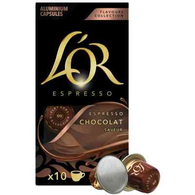 Кофе L'OR Espresso Chocolate совместимы с Nespresso 100% Арабика в капсулах 10 шт (8711000488188) Винница