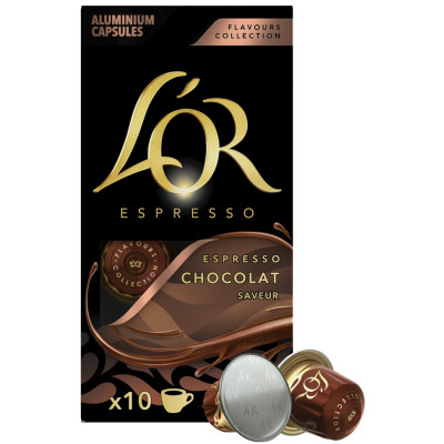 Кофе L'OR Espresso Chocolate совместимы с Nespresso 100% Арабика в капсулах 10 шт (8711000488188) Винница - изображение 1