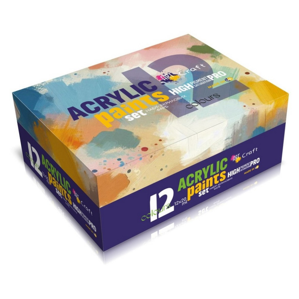 Набір акрилових фарб 5082-AC 12 штук по 20 мл Вінниця - фото 2
