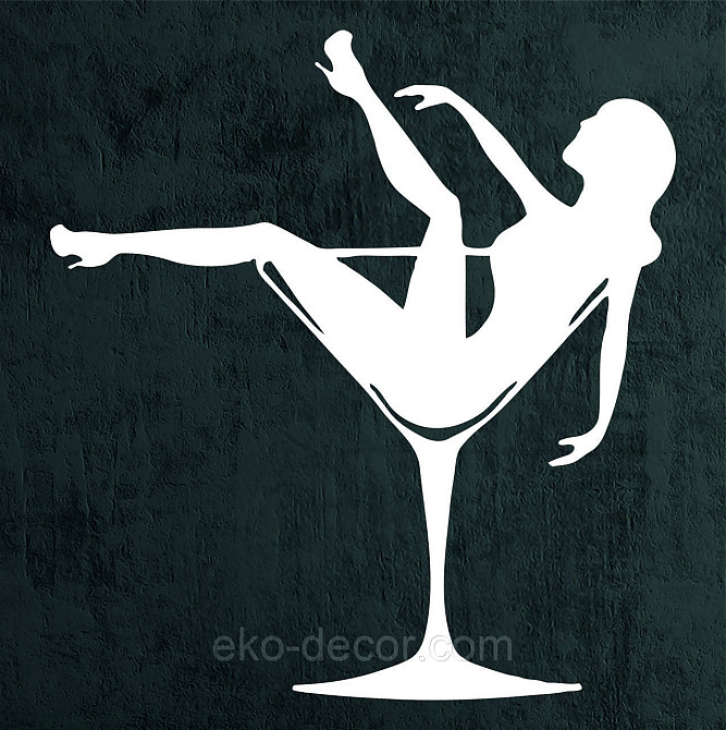 Декоративное настенное Панно «Девушка в бокале», Декор на стену 50*48 см, Белый Киев - изображение 7