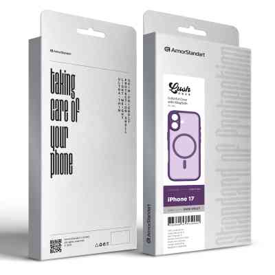 Чехол для мобильного телефона Armorstandart Lush MagCase Apple iPhone 17 Dark Violet (ARM87482) Винница