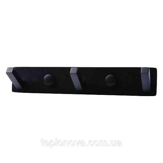 Планка з гачками TOPAZ TKB 9385-3-BL чорна Чернівці