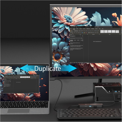 Концентратор J5create USB-C + USB A to 2xUSB + USB-C switch hub (JCH462-N) Винница - изображение 3