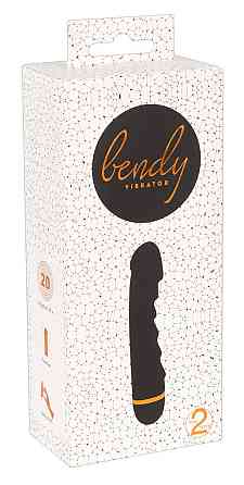 Чорний оксамитовий вібратор Bendy Ripple Vibrator з 20 режимами вібрації Sex Aura Київ