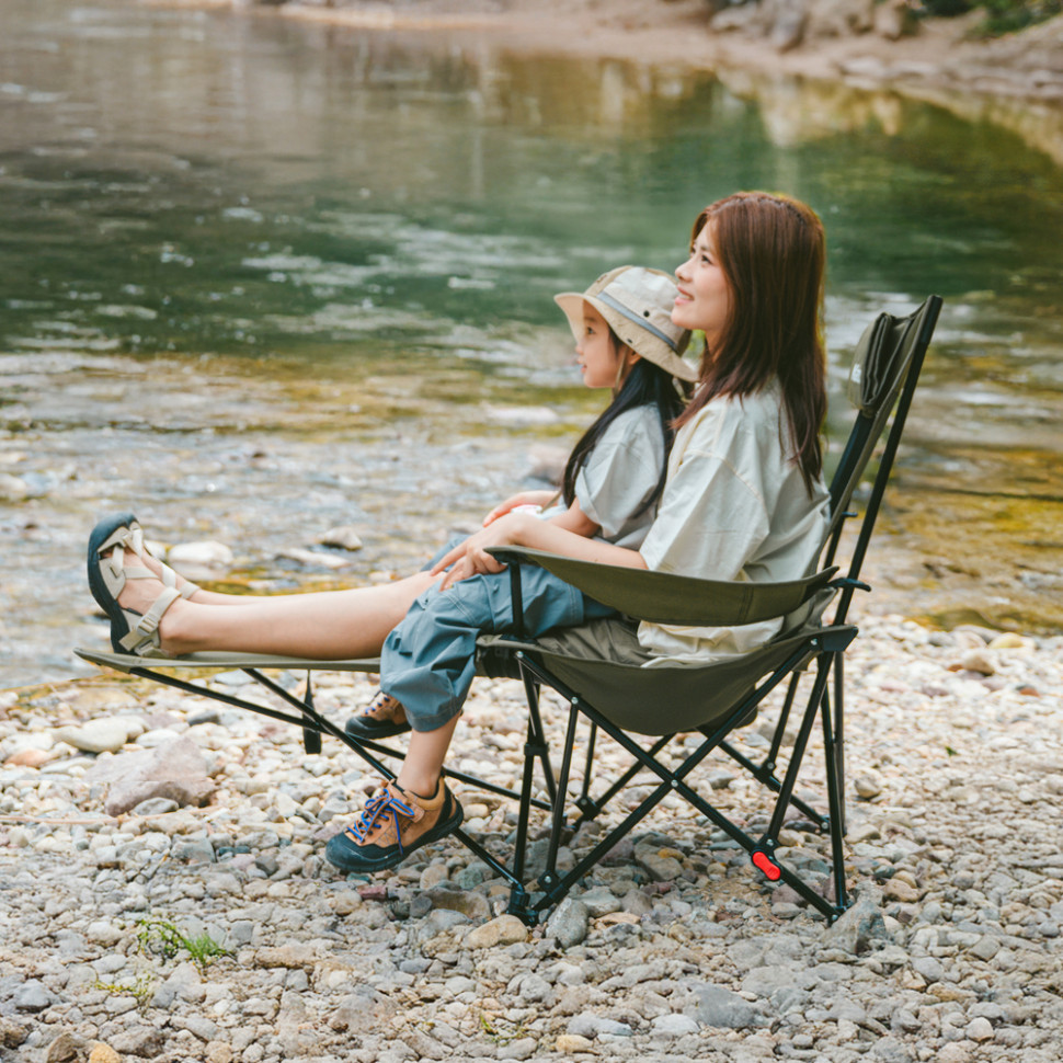 Крісло-шезлонг складане Naturehike CNK2550JJ023 Nightfall T05, сталь, хакі Київ - фото 11