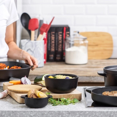 Миска KitchenAid Matte Oven-to-table з чорного керамограніту з кришкою (CC004972-001) Винница - изображение 5