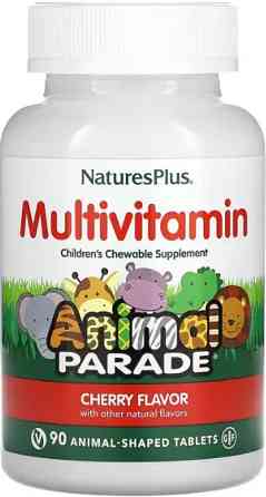Витамины и минералы для детей Nature's Plus Animal Parade Cherry, 90 жевательных таблеток Киев