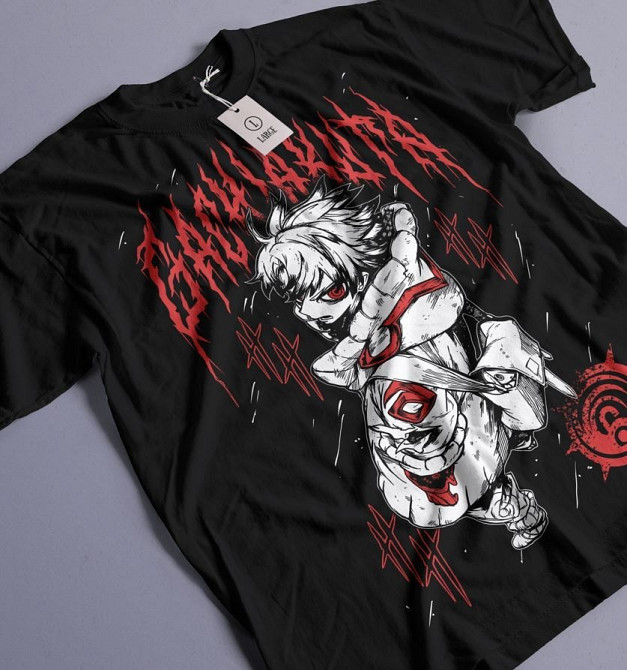 Футболка для мальчика аниме Гакхиакута Томе Джапанесе Танкобон оверсайз (рост от 165 до 180 ) Черний AnimeJ0815m Днепр - изображение 2