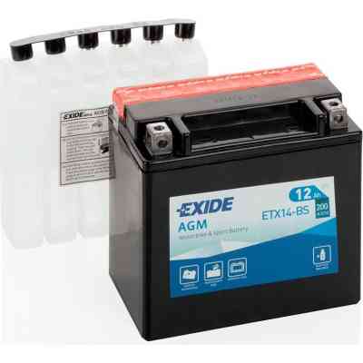 Акумулятор автомобільний EXIDE AGM 12Ah (+/-) (200EN) (ETX14-BS) Вінниця