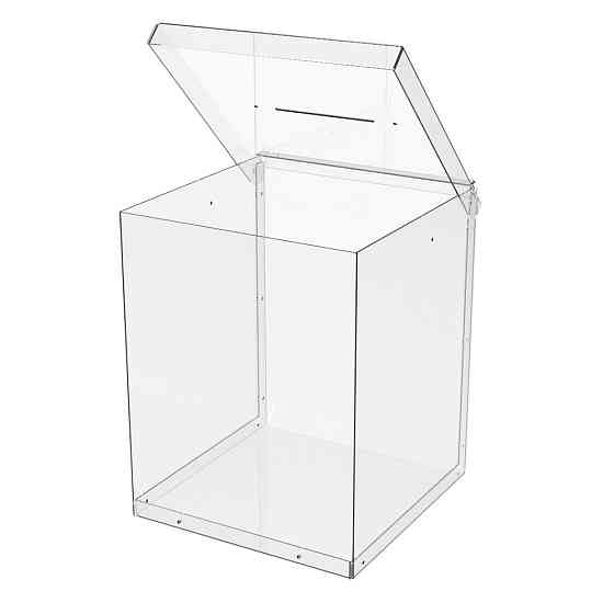 Ящик EKOSTAR без замка для пожертвований и сбора денег 200x200x250. Объем 10 литров Киев