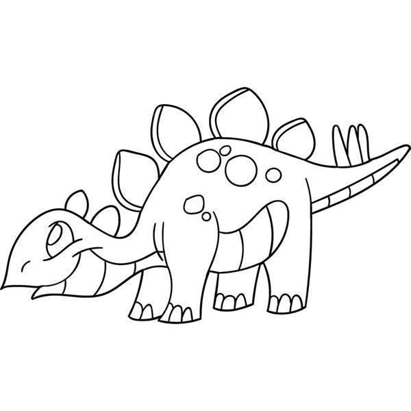 Детская раскраска ArtCraft Стегозаврик 25х30 см (15057-AC) Харьков - изображение 4