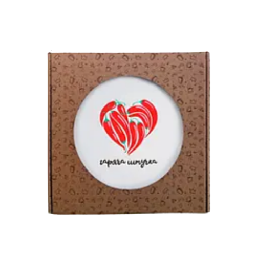 Тарілка Гаряча штучка 25см склокераміка (подарункова уп) 1228 Кварта Житомир