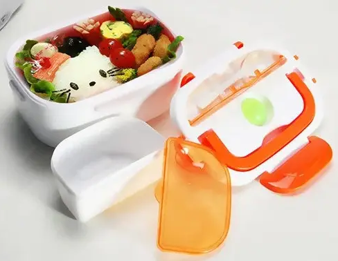 Ланч Бокс на Два Відсіка з Підігрівом Їжи від мережі 220 л Lunch box Коробка для Обеда Дніпро