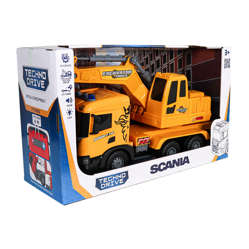 Автомодель серії Super Big Truck – Екскаватор Scania (світло, звук) Днепр - изображение 5