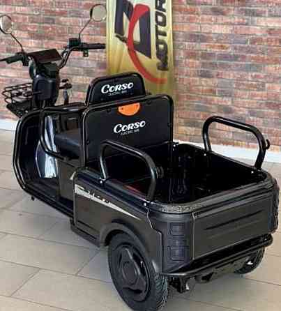Електричний трицикл Corso SIG-8 1200W 72V/28Ah, 3 місця- Чорний. Харків