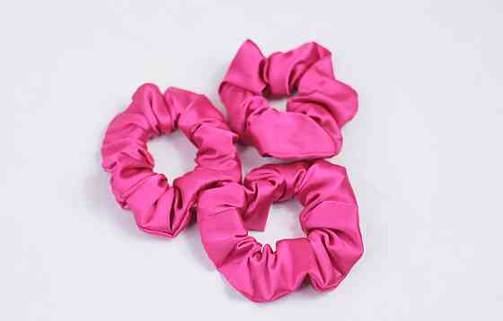 Гумка для волосся шовкова Малиновий Харків