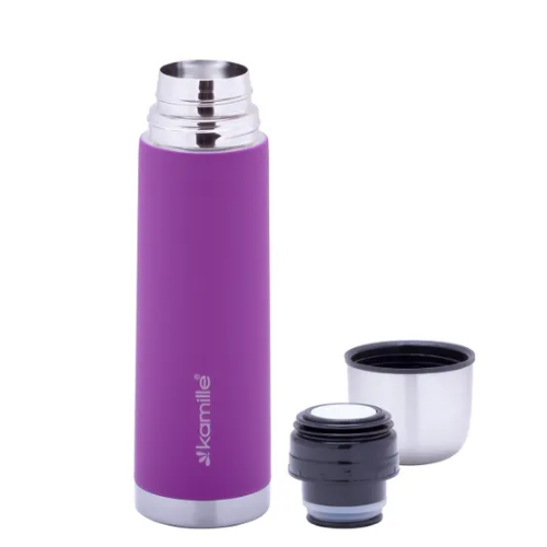 Термос 500мл з прогумованим покриттям нержавіюча сталь KAMILLE 2001A Житомир - изображение 12