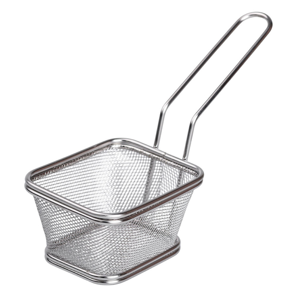 Zhongjing Корзина сервировочная для подачи фри и снеков 10.5х9х5.5 см нержавеющая сталь HP-19-3 Коломыя - изображение 4