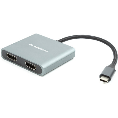 Адаптер USB Type-C to 2x HDMI, 4K, 60Hz PowerPlant (CA913831) Вінниця - фото 1