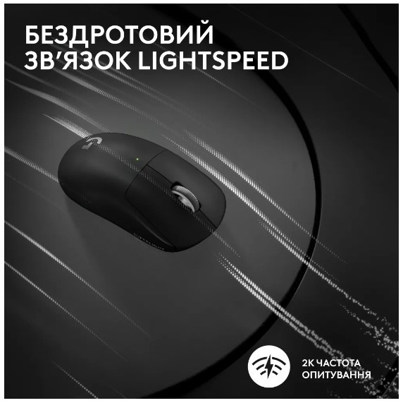 Миша Logitech Pro X Superlight 2 Lightspeed Black (910-006630) (6912724) Киев - изображение 8