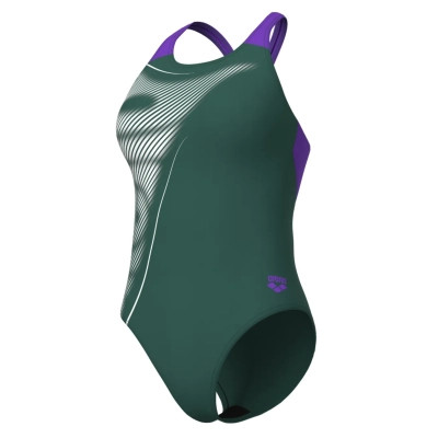 Купальник Arena Bright Glare Swimsuit V Back 008930-690 зелений 42 (3468337533689) Винница - изображение 4