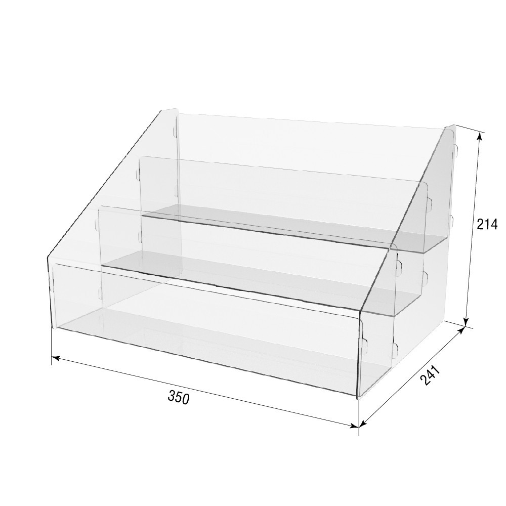 Товарна горка EKOSTAR на 3 полки 350х241х214 Київ - фото 3