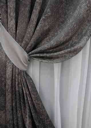 Шторная ткань лен 