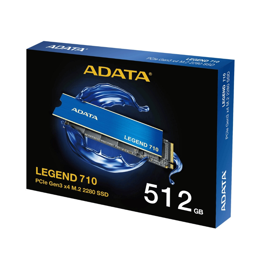 Накопичувач SSD M.2 ADATA LEGEND 710 512GB 2280 PCIe Gen 3x4 3D NAND Read/Write: 2400/1600 MB/sec Київ - фото 2