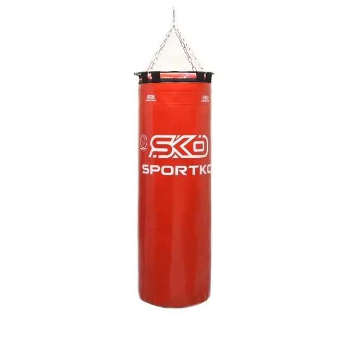 Мешок боксёрский Элит МП-02 ПВХ SPORTKO (d-30 см,вес-20-25кг, h-110см) ШЕШЕ САМОВИВИЯ! Вишнёвое - изображение 6