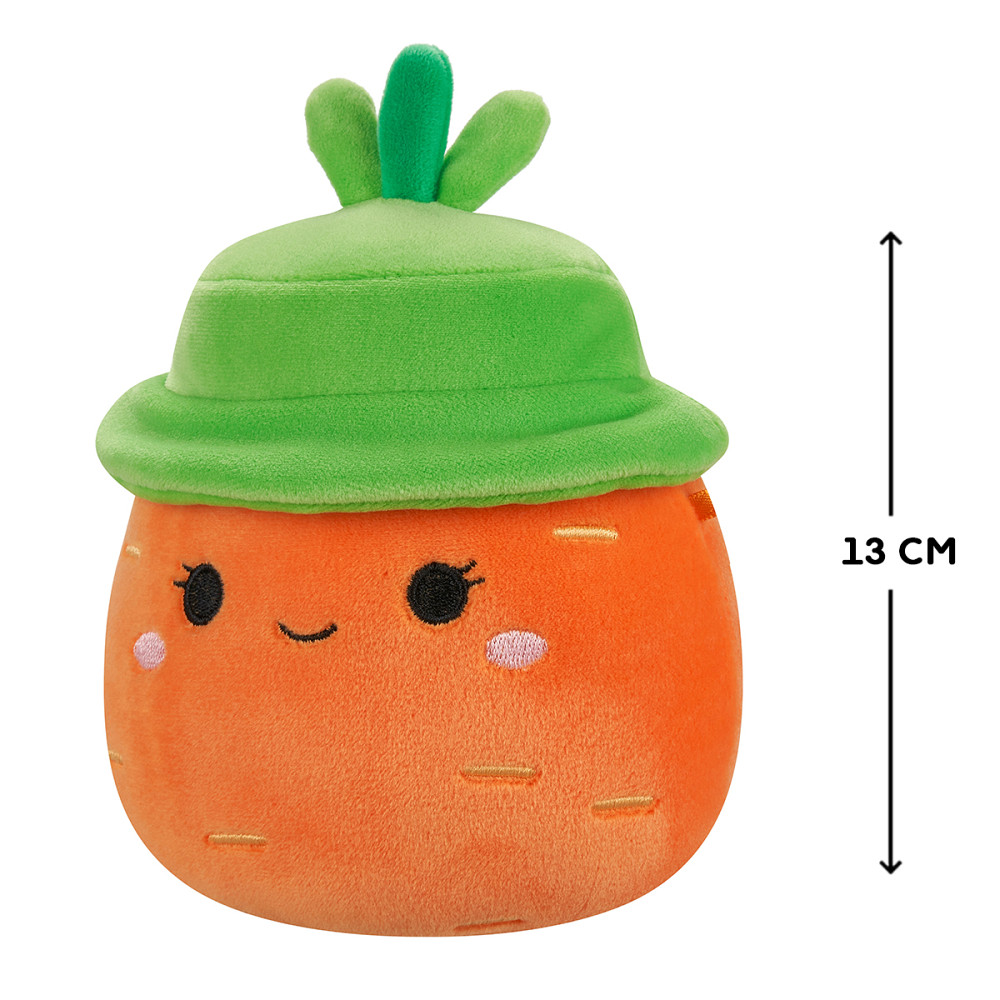 М'яка іграшка Squishmallows - Морквина Кароліна в капелюсі (13 cm) Дніпро - фото 2