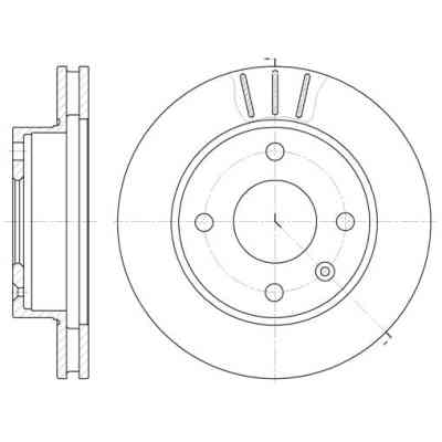 Тормозной диск REMSA 6097.10 Винница