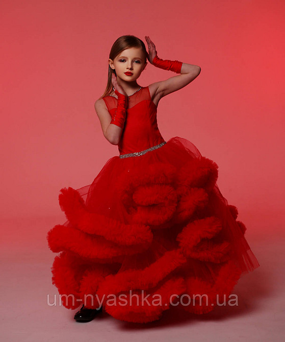 Пишне плаття Хмарка ЧЕРВОНЕ на 4-6, 6-8 років Кривий Ріг - фото 1
