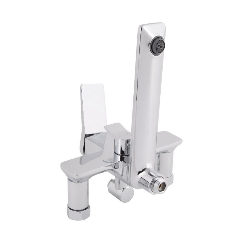 Душевая система из латуни Qtap Presto на три потребителя (с изливом) QTPRE111CRM45575 Chrome Харьков - изображение 8