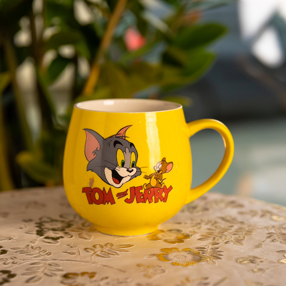 Yiwu Святкова порцелянова чашка "Веселі Герої" 400 мл, Кружка дитяча із порцеляни на подарунок Коломыя - изображение 1