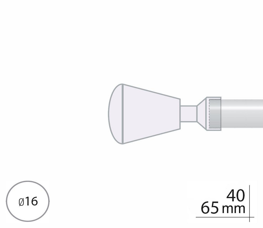 Закінчення для карнизу Orvit МІЛАНО 16 мм САТИН Львів - фото 2