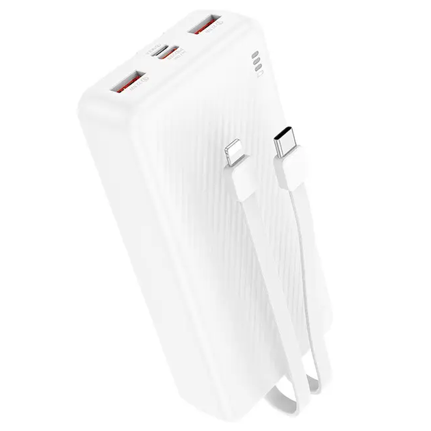 Портативная батарея Power Bank Borofone BJ57A 20000mAh Graceful 22.5W+PD20W (Белый) Винница - изображение 1