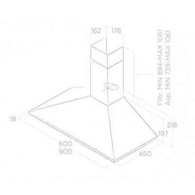 Витяжка кухонна Elica MISSY BL/A/60 Вінниця
