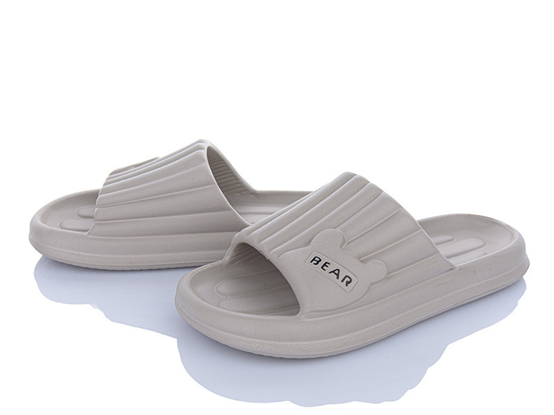 Жіночі шльопанці темно бежевий пінка Ведмедик Одеса - фото 5