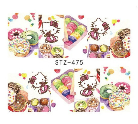 Наклейки для нігтів "Тістечка" YZW-475 Київ - фото 1