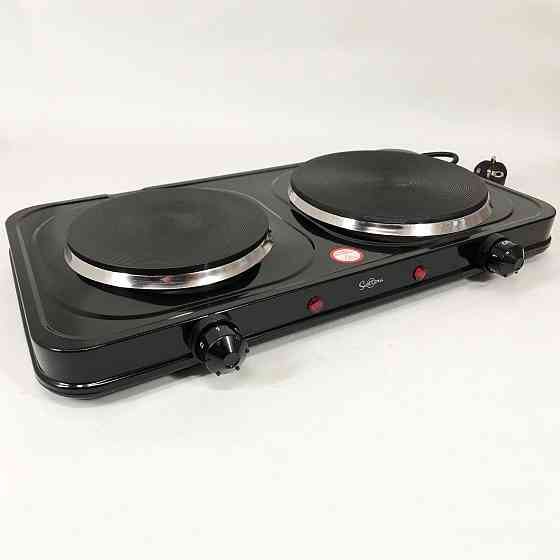 Електроплита 2 конфорки Suntera DP-1935B 2500 w, Зручна плита для кухні, Електро електроплити ML-11 Івано-Франківськ