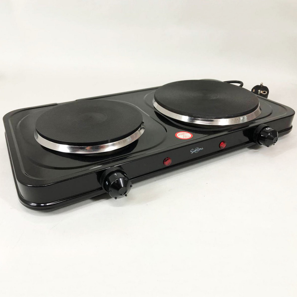 Електроплита 2 конфорки Suntera DP-1935B 2500 w, Зручна плита для кухні, Електро електроплити ML-11 Івано-Франківськ - фото 5