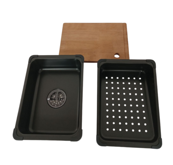 VALESO Мийка кухонна PVD чорна Valeso Handmade "Водоспад" (ДЕКОР) 68х45M Київ